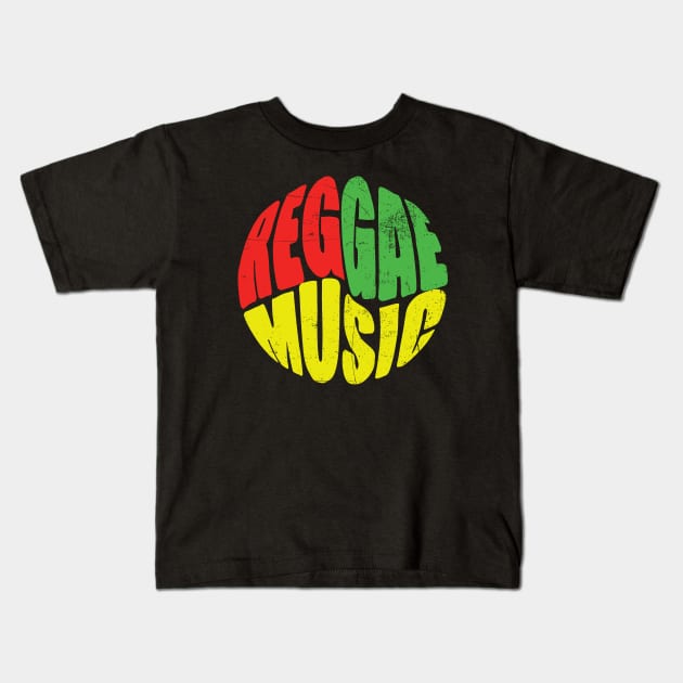 Reggae Music Lover t-shirt Kids T-Shirt by dconciente